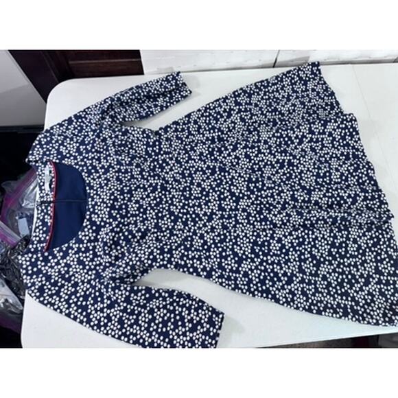 "BODEN" Navy Print Mini Dress SZ 10p Women's Dress Office Work Wear  Summer - Picture 4 of 9